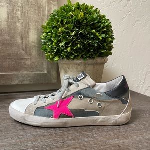Golden Goose super-star camo sneakers | size 7